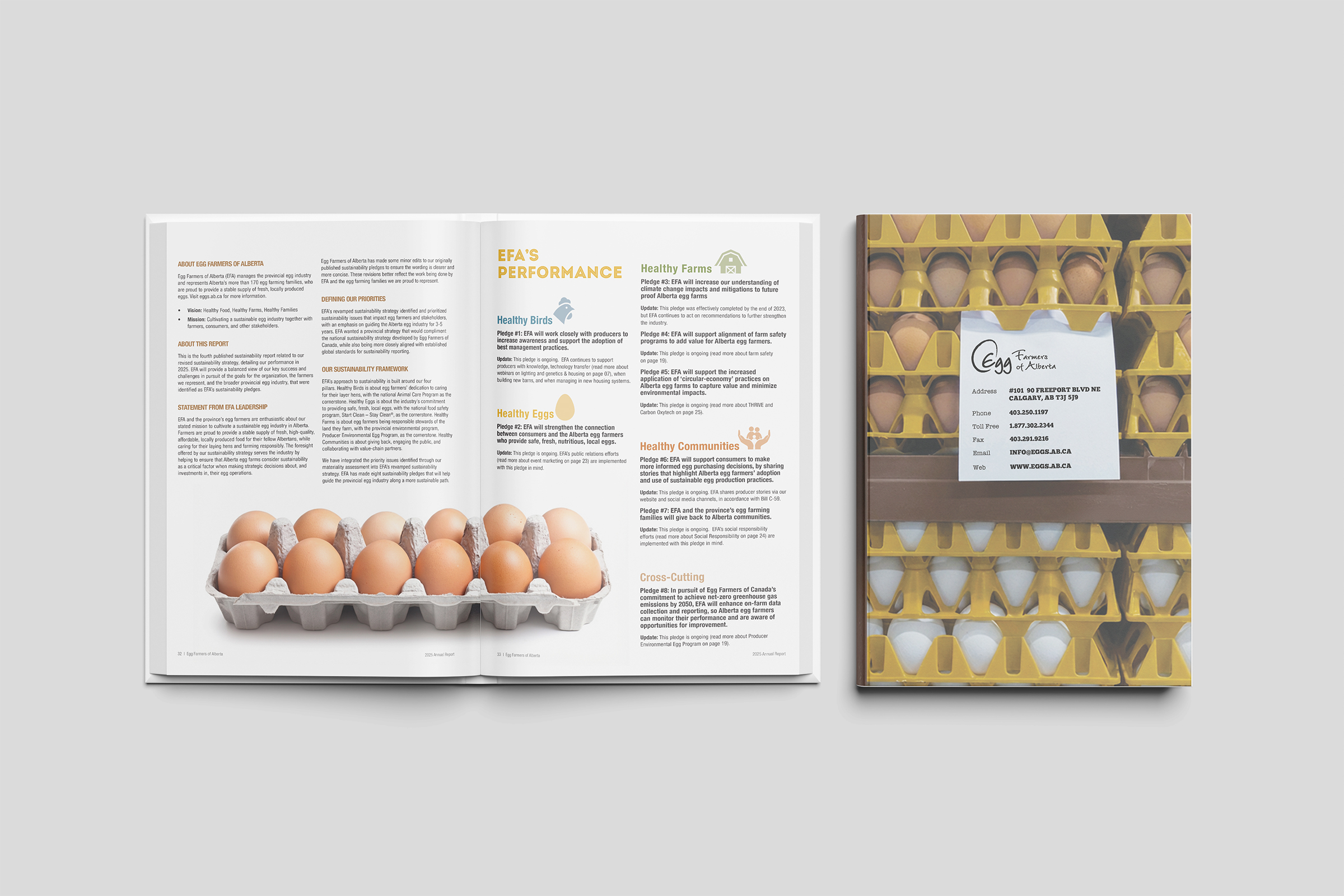 Annual report interior spread